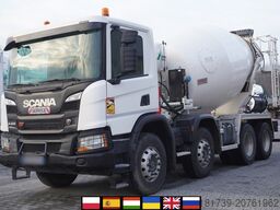 SCANIA P410 XT 8x4 / 80 tho. km!!! / SCHWING