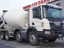 SCANIA P410 XT 8x4 / 80 tho. km!!! / SCHWING