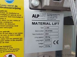AlpLift Large 620 Material Lift, Valid inspection,