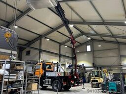 Unimog U435, absattelbarer Kran u. Arbeitskorb