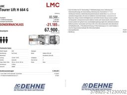 LMC Tourer Lift H 664 G Sondernachlass EUR 21.185,00