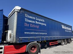 Otvorena poluprikolica sa ceradom Schmitz Cargobull SCS 24 Varios Hubdach Staplerhalterung Lenkachse
