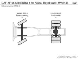 DAF XF 95.530 EURO 4 for Africa. Royal truck!