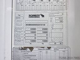 SCHMITZ CARGOBULL SKO 10/LZG-FP 45 COOL / Ldbw /2 Kammern /Carrier