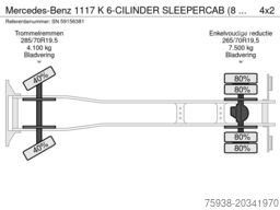 Mercedes-Benz 1117 K 6-CILINDER SLEEPERCAB (8 WHEEL NUTS / FU...