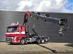 Volvo FM 420 8x2 / HIAB HOOKLIFT + 30 t/m CRANE - KRAN