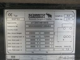 SCHMITZ CARGOBULL SKI 24 SL 7.2, Thermo, Stahl, 27m³, Alu-Felgen