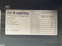 GS MEPPEL 3-assige container aanhangwagen