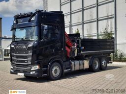SCANIA S 660 V8 6X2*4 Kipper Kran Lenkachse Retarder