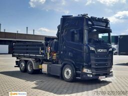 SCANIA S 660 V8 6X2*4 Kipper Kran Lenkachse Retarder