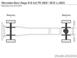 Mercedes-Benz Atego 818 4x2 PK 2900 / BOX L=3823