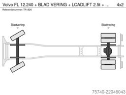 Volvo FL 12.240 + BLAD VERING + LOADLIFT 2.5t + LOW K...