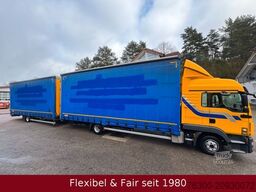 MAN 12.220 Jumbozug 120m³+Wecon Anhänger,Standklima