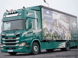 SCANIA G 280 / SOLÓWKA / 4x2 / FIRANKA - 7,7 m / BDE /