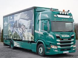 SCANIA G 280 / SOLÓWKA / 4x2 / FIRANKA - 7,7 m / BDE /