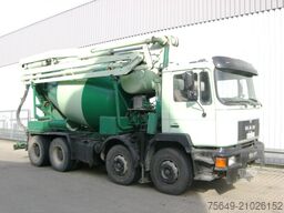 MAN 33.292 8x4 33.292 8x4 Mischer Stetter 7m³ mit Pumpe Schwing 21m, 6-Zylinder