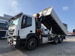 Iveco Stralis 260SY46 Kipper + Kran FASSI F195