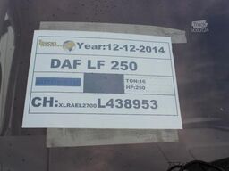 DAF LF 250 + CARRIER XARIOS 500 + 16T EURO 6 + PERF...