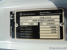 Mercedes-Benz Atego 1218 + euro 5 + lift