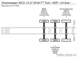Groenewegen 30CC-14-27 20/30 FT Tank / ADR / Lift-Axle / NL...