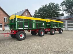 Kröger 18to 560er bereift 3 Schieber mit Kunststoffbordwand Interne Nr. 40758