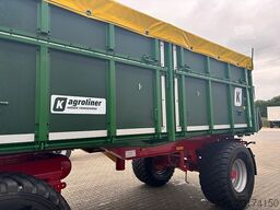 Kröger 18to 560er bereift 3 Schieber mit Kunststoffbordwand Interne Nr. 40758