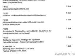 Kröger 18to 560er bereift 3 Schieber mit Kunststoffbordwand Interne Nr. 40758