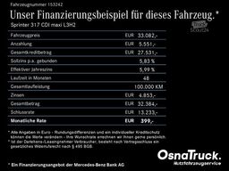 MERCEDES-BENZ Sprinter 317 CDI maxi L3H2 Klima, Kamera, Navi