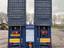 Broshuis Lowloader tieflader 3 assen leaf spring, laadklep