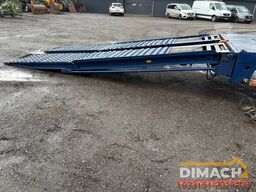 Broshuis Lowloader tieflader 3 assen leaf spring, laadklep