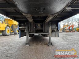 Broshuis Lowloader tieflader 3 assen leaf spring, laadklep