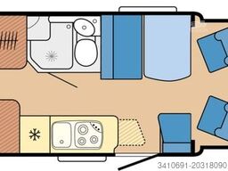 HOBBY Optima OnTour T65 GE SAT TV Navi RFK Markise