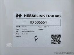 Tracon 11.5M 1AS City Stuuras Schuifzeil Laadklep 1500...