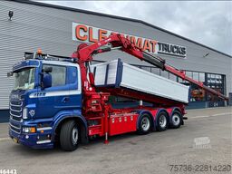 Scania R 560 V8 8x4 Retarder Hiab 24 Tonmeter laadkraan