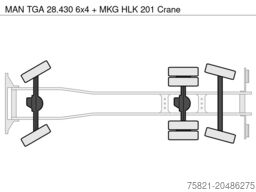 MAN TGA 28.430 6x4 + MKG HLK 201 Crane