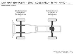 DAF NXF 480 4X2 FT - SHC - CC683 RED - 167N - NH4C -