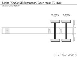 Jumbo TO 200 SE Bpw assen, Geen roest!