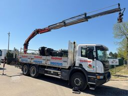 Scania P410 6x4 + CRANE PALFINGER PK18002 EH B (3x) + ...
