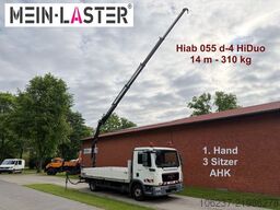 MAN TGL 8.180 Hiab 055 D4 14m * 3 Sitzer * AHK 11 t