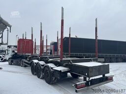 SCHWARZMüLLER HOLZAUFLIEGER Y-SERIE,  8 RUNGENPAARE, BPW-ACHSEN, LIFTACHSE