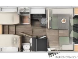 Sunlight T 68 XX Automatik * SAT * Hubbett