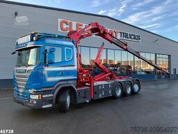 Scania R 580 8x4 Euro 6 Retarder Hiab 24 Tonmeter laad...