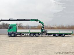 MERCEDES-BENZ ACTROS 2645 * FASSI F345.24 + FUNK + Anhänger