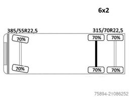 MERCEDES-BENZ ACTROS 2645 * FASSI F345.24 + FUNK + Anhänger