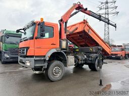 MERCEDES-BENZ Axor 1833/ALLRAD/Euro5/Kipper+Kran/Palfinger/TÜV