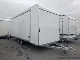trailershop mobiler Messestand Infostand 550cm Trepp
