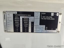 Scania S660 V8 6x2 BOOGIE / RETARDER / FULL AIR SUSPEN...