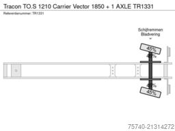 Tracon TO.S 1210 Carrier Vector 1850 + 1 AXLE