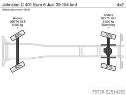 Johnston C 401 Euro 6 Just 39.154 km!