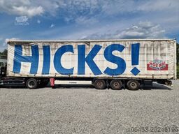 KRONE Getränkeauflieger/Edscha Hubdach links /Gardine